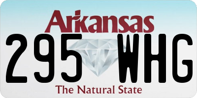 AR license plate 295WHG