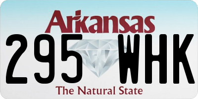 AR license plate 295WHK