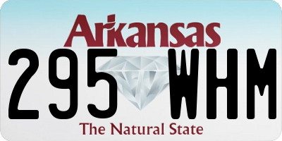AR license plate 295WHM