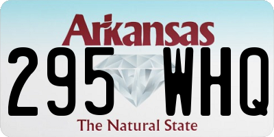 AR license plate 295WHQ
