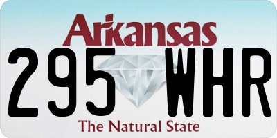 AR license plate 295WHR