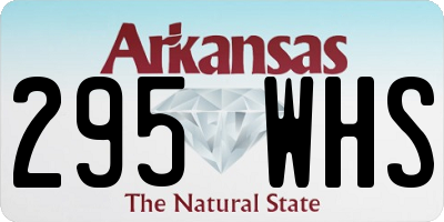 AR license plate 295WHS