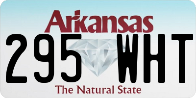AR license plate 295WHT