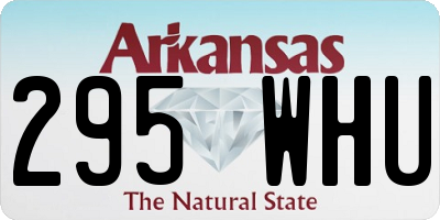 AR license plate 295WHU
