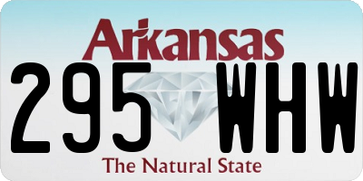 AR license plate 295WHW