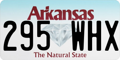 AR license plate 295WHX