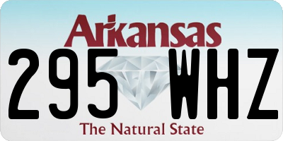 AR license plate 295WHZ