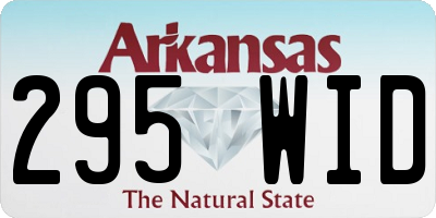 AR license plate 295WID