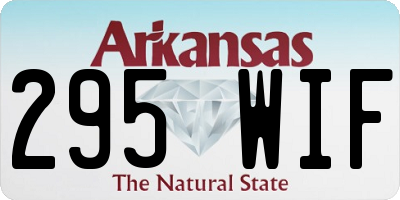 AR license plate 295WIF