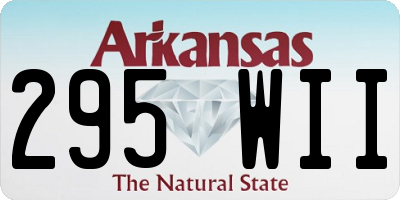 AR license plate 295WII