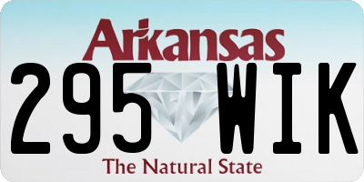 AR license plate 295WIK