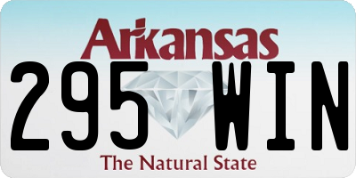 AR license plate 295WIN
