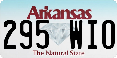 AR license plate 295WIO
