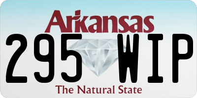 AR license plate 295WIP