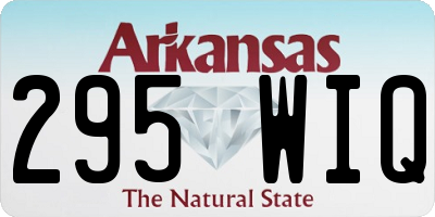 AR license plate 295WIQ
