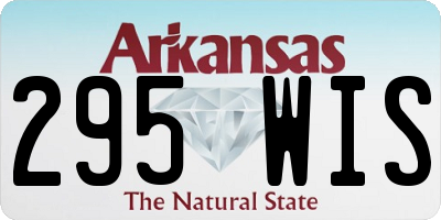 AR license plate 295WIS