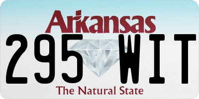 AR license plate 295WIT