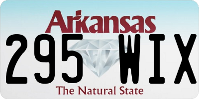 AR license plate 295WIX