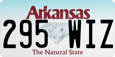 AR license plate 295WIZ