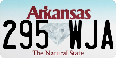 AR license plate 295WJA