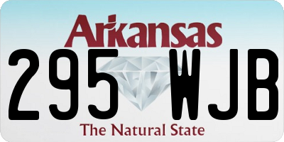 AR license plate 295WJB