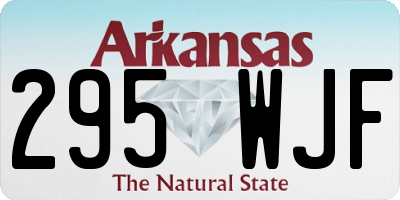 AR license plate 295WJF