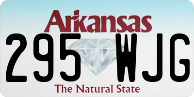 AR license plate 295WJG