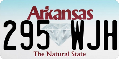 AR license plate 295WJH