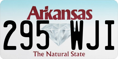AR license plate 295WJI