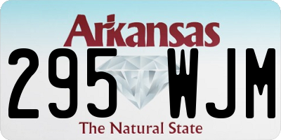 AR license plate 295WJM