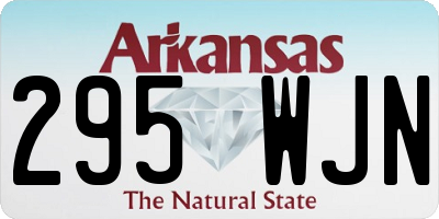 AR license plate 295WJN