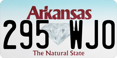 AR license plate 295WJO