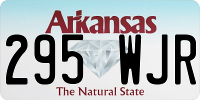 AR license plate 295WJR
