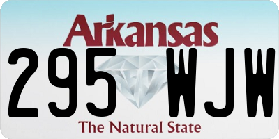 AR license plate 295WJW