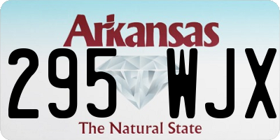AR license plate 295WJX
