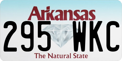 AR license plate 295WKC
