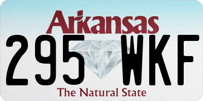 AR license plate 295WKF