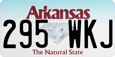 AR license plate 295WKJ