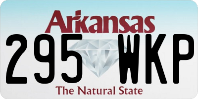 AR license plate 295WKP