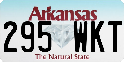 AR license plate 295WKT