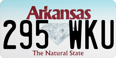 AR license plate 295WKU