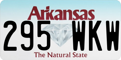 AR license plate 295WKW