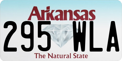 AR license plate 295WLA