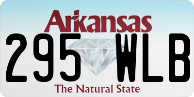 AR license plate 295WLB