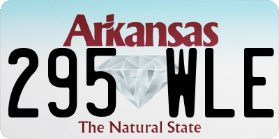 AR license plate 295WLE