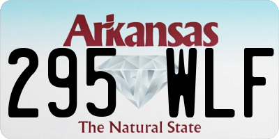 AR license plate 295WLF