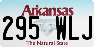 AR license plate 295WLJ