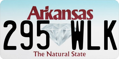 AR license plate 295WLK