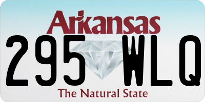 AR license plate 295WLQ