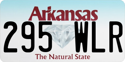 AR license plate 295WLR
